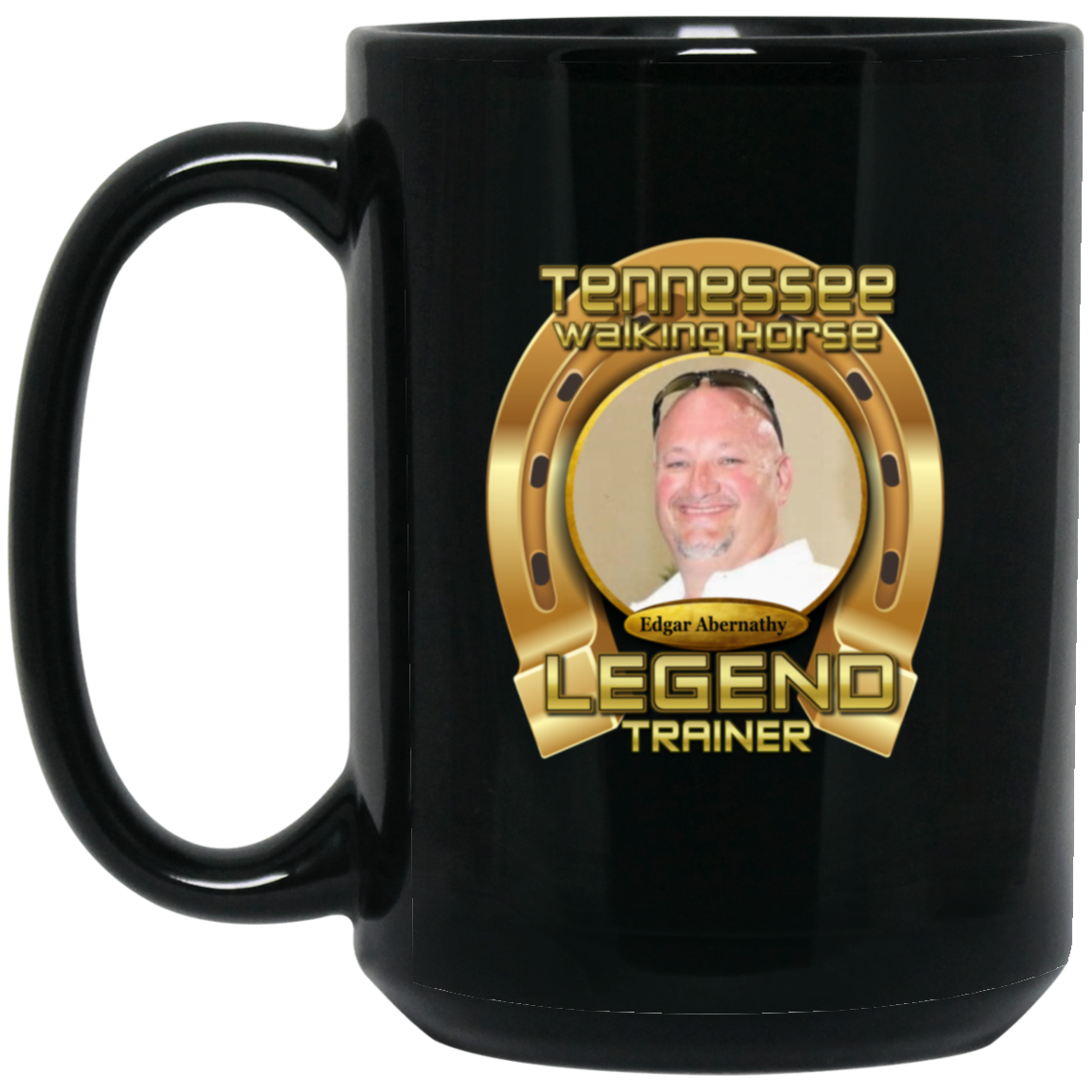 EDGAR ABERNATHY (TWH LEGENDS) BM15OZ 15oz Black Mug