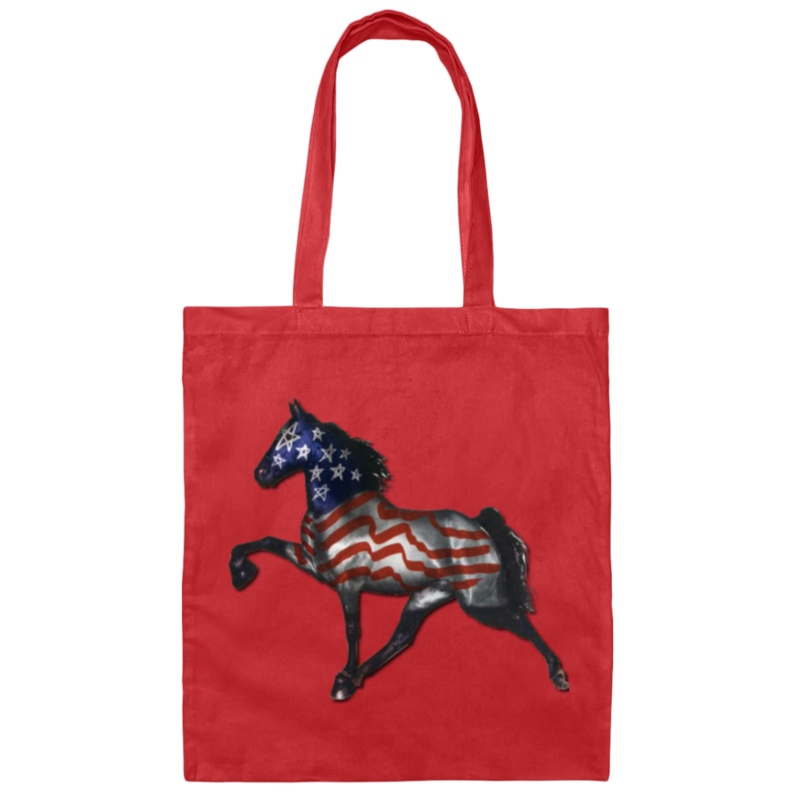 Tennessee Walking Horse Performance All American BE007 Canvas Tote Bag