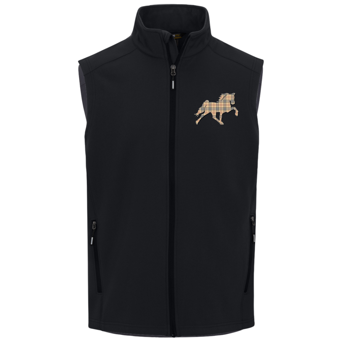 TENNESSEE WALKING HORSE DESIGN 3 JMD (BURBURY) CE701 Core 365 Mens Cruise Two-Layer Fleece Bonded Soft Shell Vest