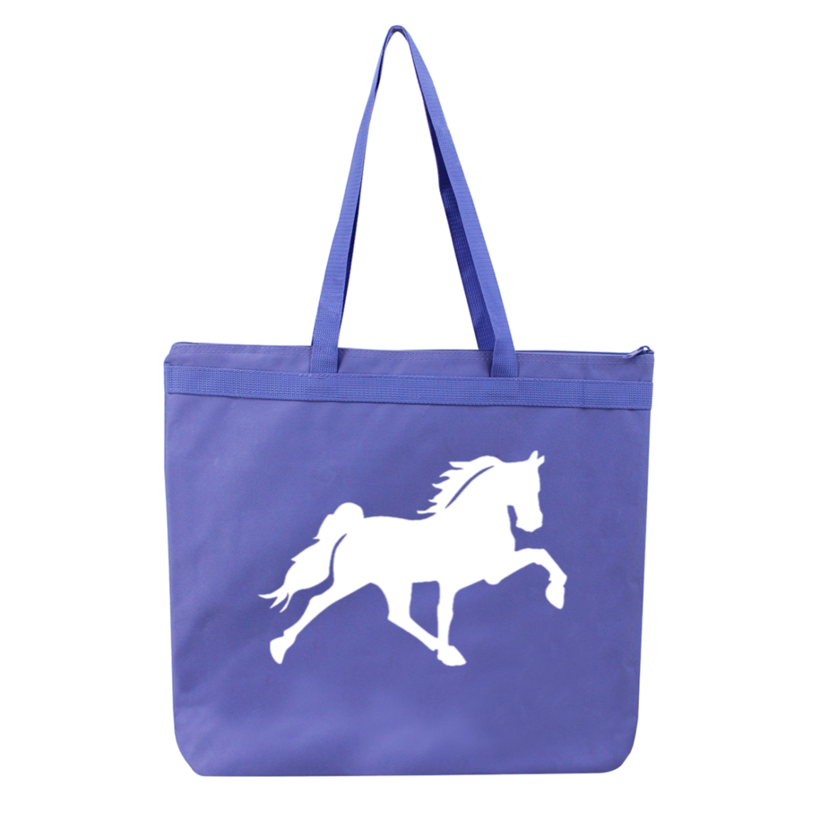 TENNESSEE WALKING HORSE DESIGN 3 JMD (WHITE) 8802 Liberty Bags Melody Large Tote