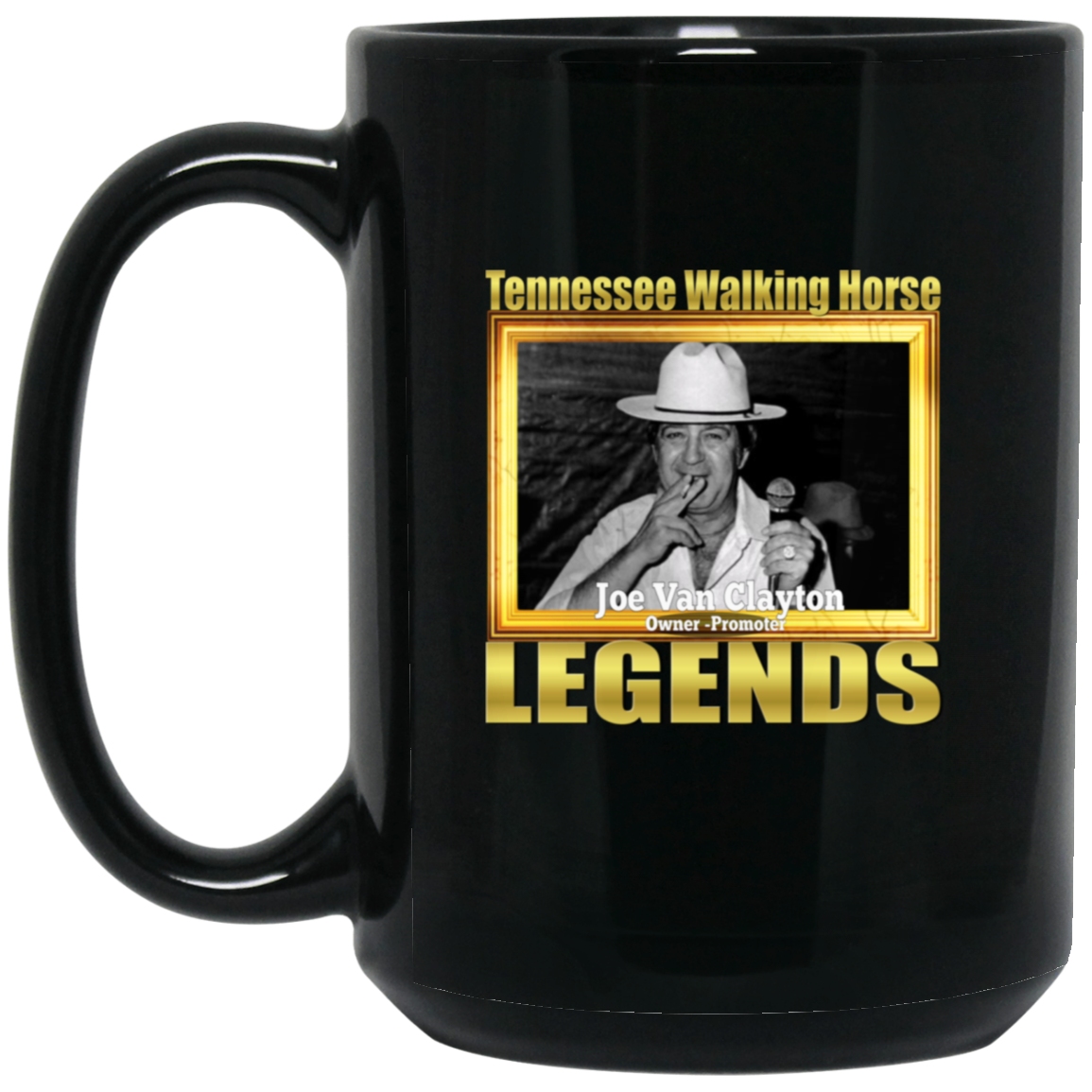 JOE VAN CLAYTON (Legends Series) BM15OZ 15oz Black Mug