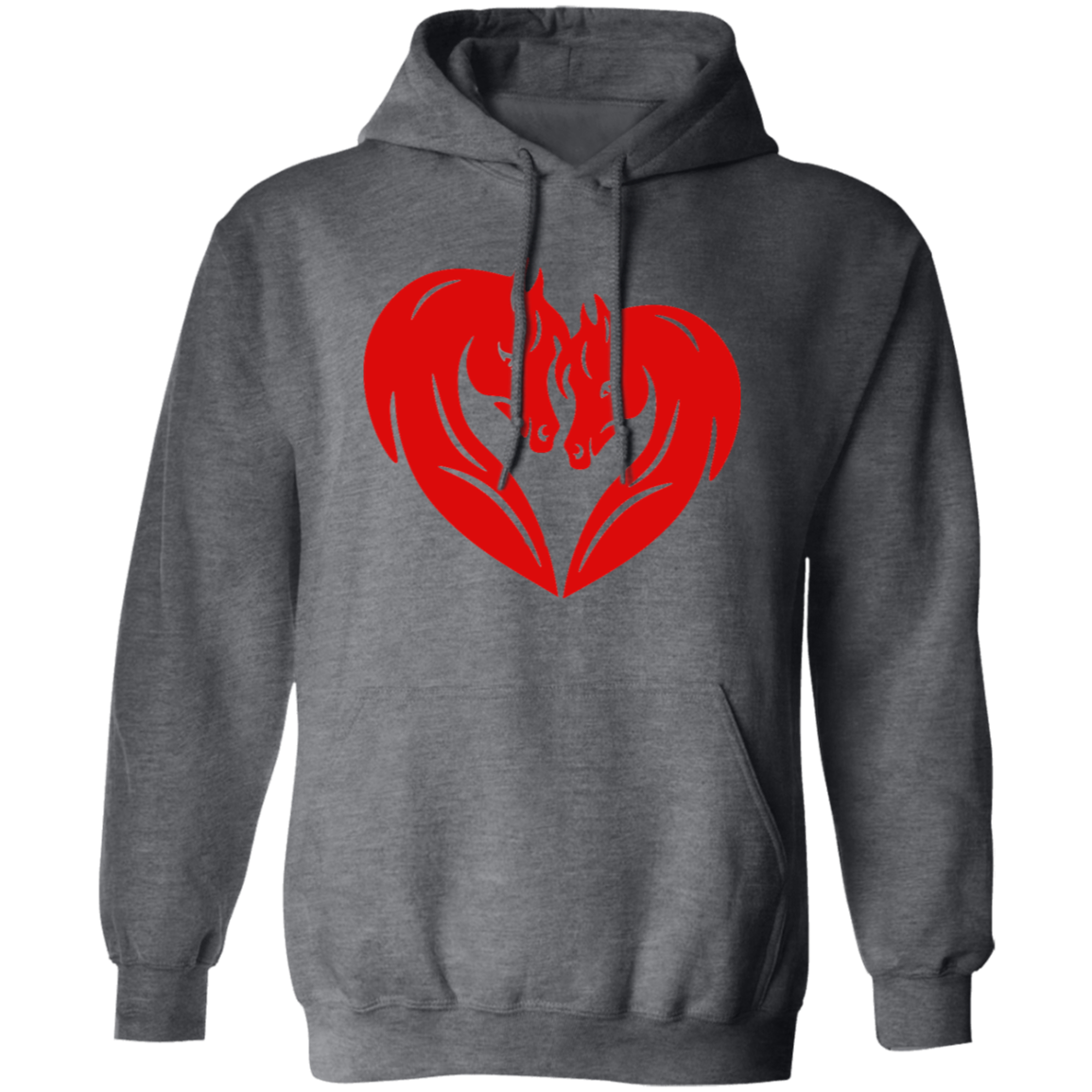 HORSE HEAD HEART G185 Gildan Pullover Hoodie