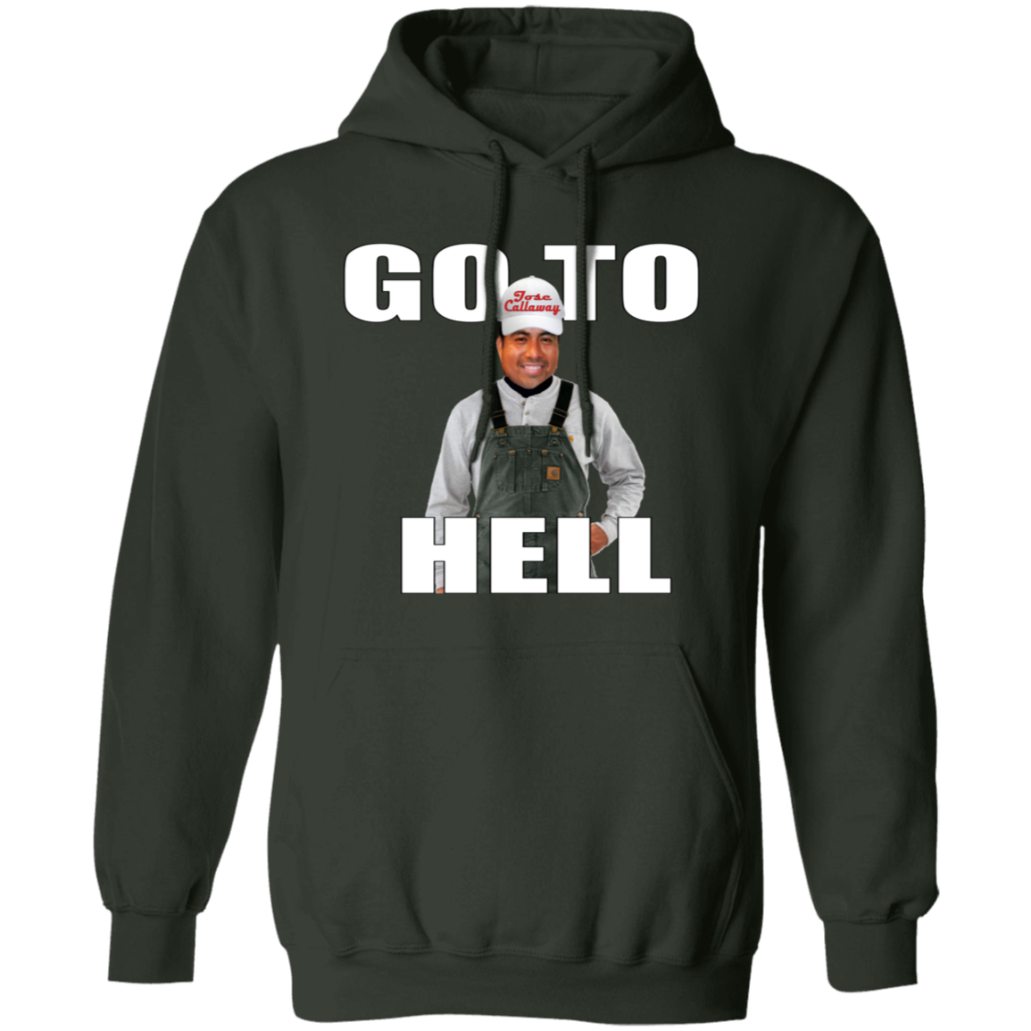 Go To Hell (Jose Callaway) G185 Gildan Pullover Hoodie