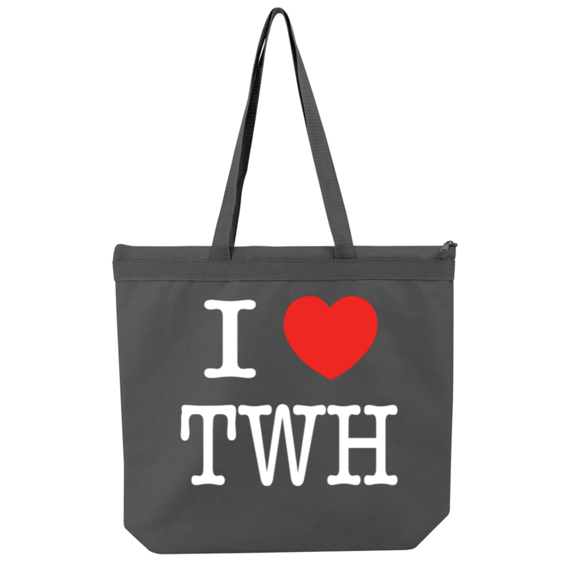 I LOVE TWH WHITE 8802 Liberty Bags Melody Large Tote