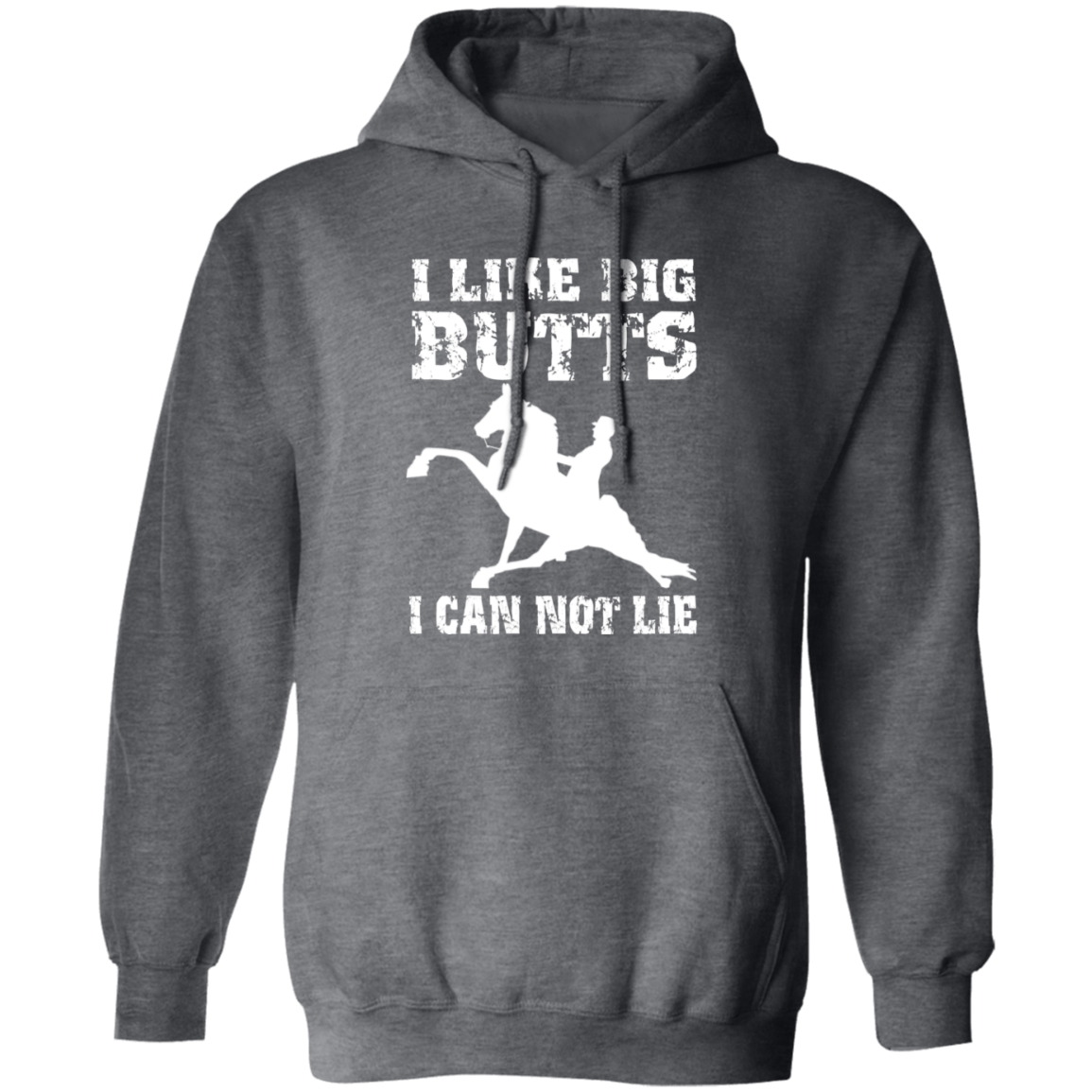 I LIKE BIG BUTTS (wht) G185 Gildan Pullover Hoodie