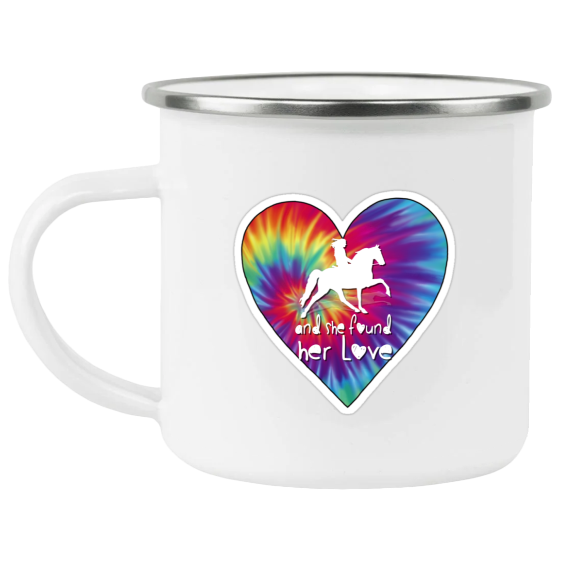 SHE FOUND HER LOVE TWH PLEASURE HEART 21271 Enamel Camping Mug