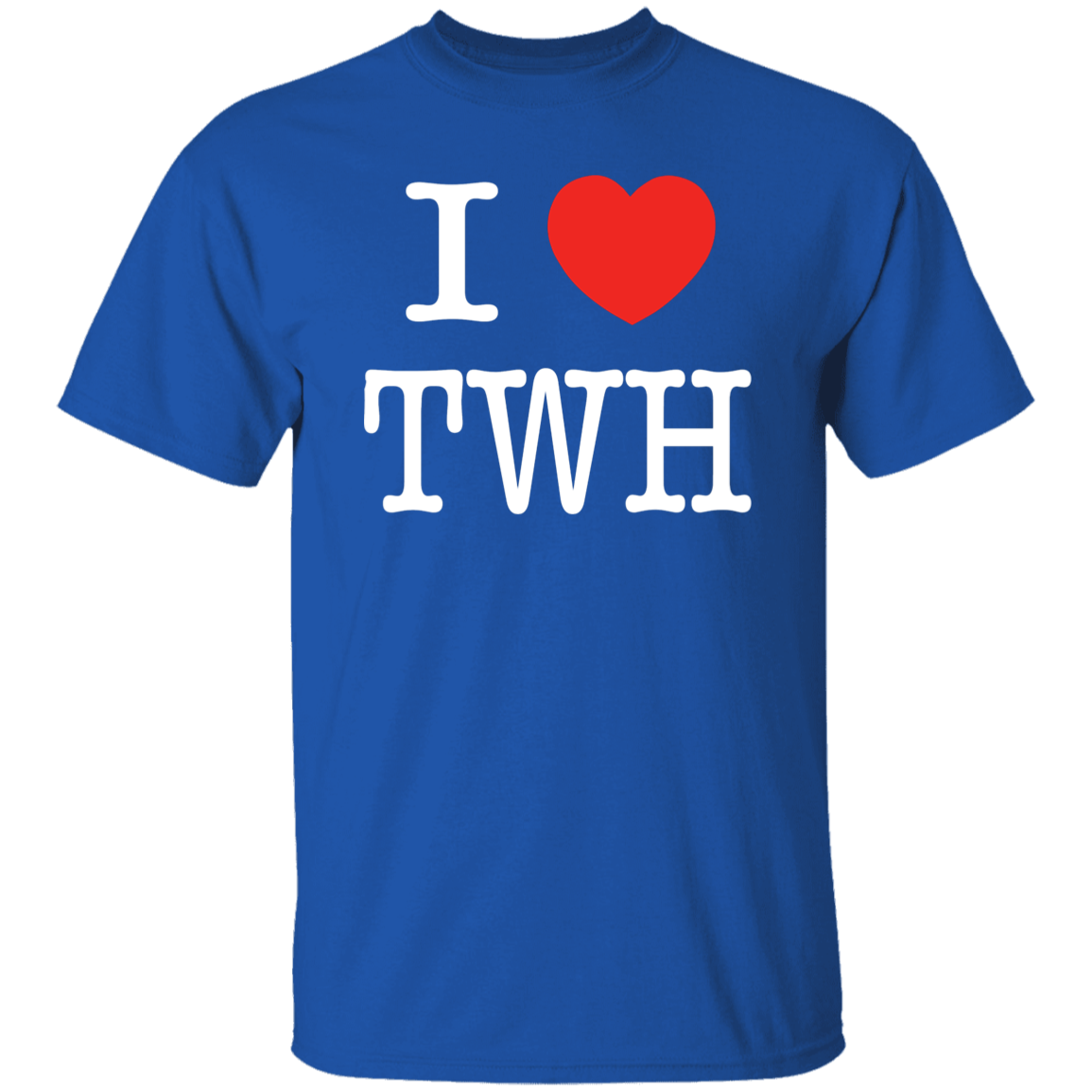 I LOVE TWH WHITE G500 5.3 oz. T-Shirt