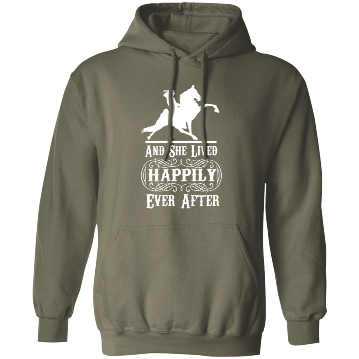 HAPPILY EVER AFTER (TWH Performance) wht G185 Gildan Pullover Hoodie