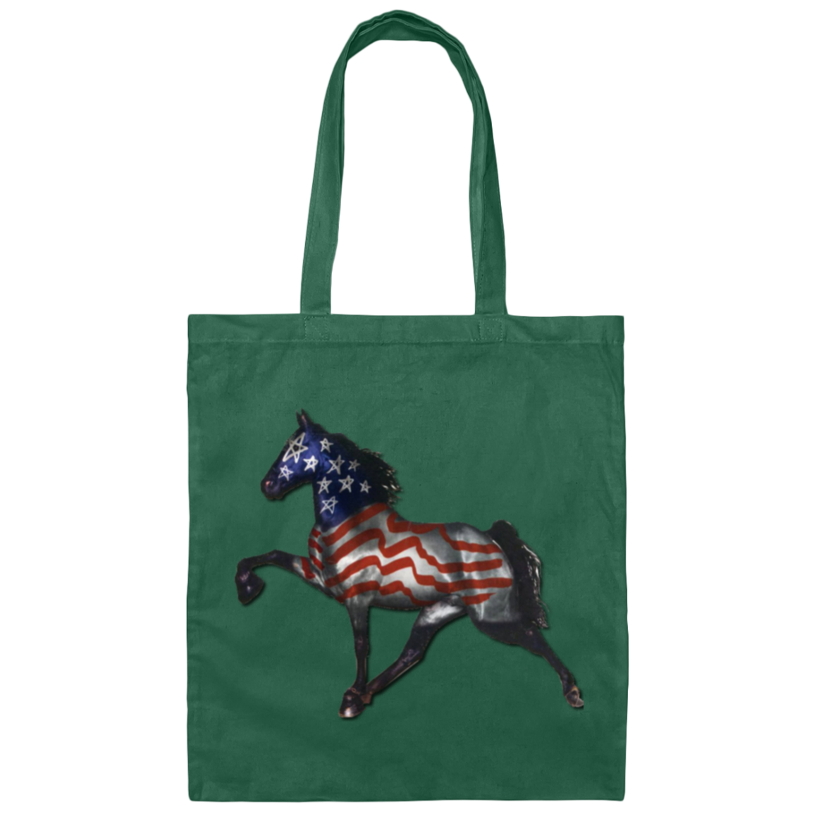 Tennessee Walking Horse Performance All American BE007 Canvas Tote Bag