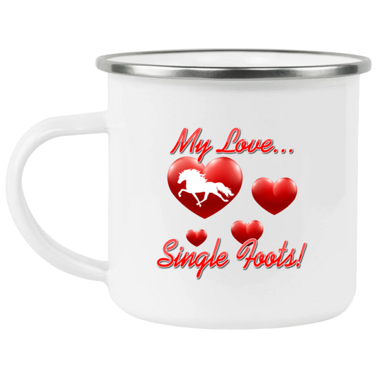 My Love Single Foots 21271 Enamel Camping Mug