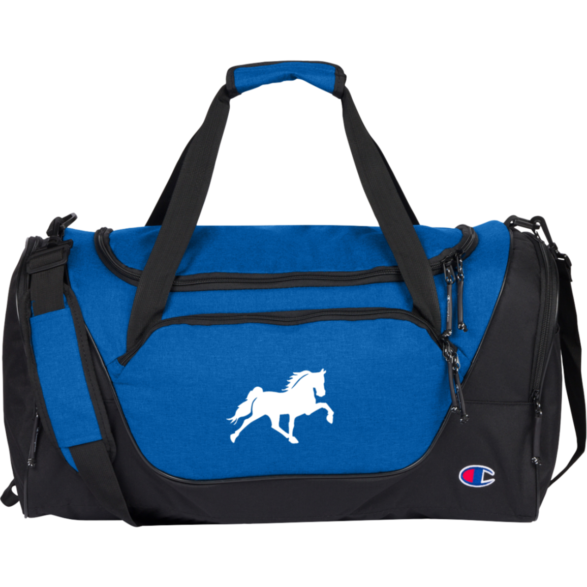 TENNESSEE WALKING HORSE DESIGN 3 JMD (WHITE) CA1003 Champion Core Duffel