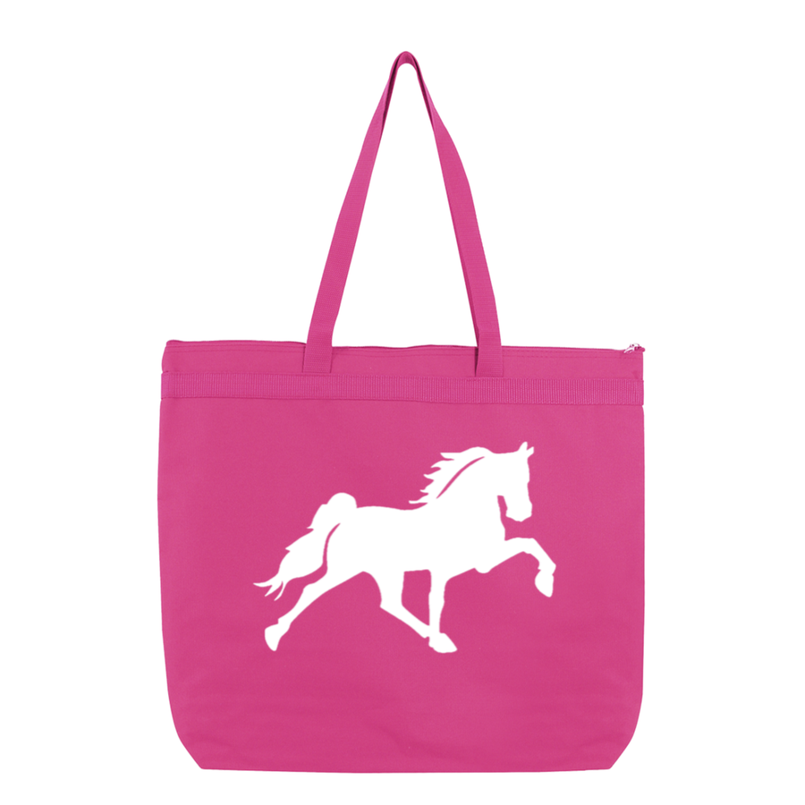 TENNESSEE WALKING HORSE DESIGN 3 JMD (WHITE) 8802 Liberty Bags Melody Large Tote