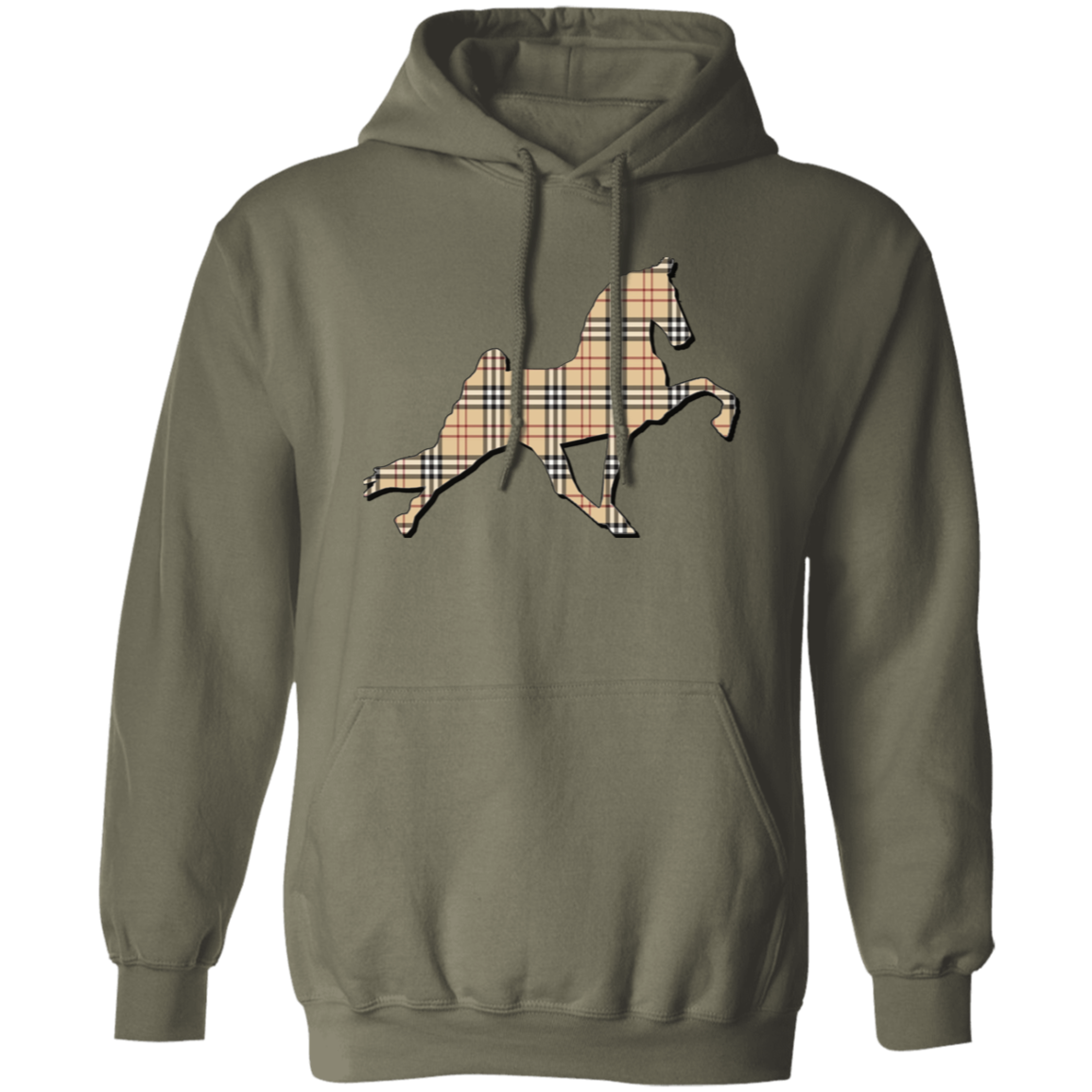 TENNESSEE WALKING PERFORMANCE HORSE  (BURBURY) G185 Gildan Pullover Hoodie