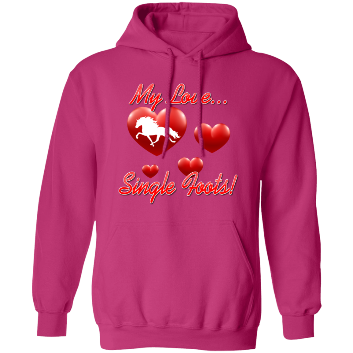 My Love Single Foots G185 Gildan Pullover Hoodie