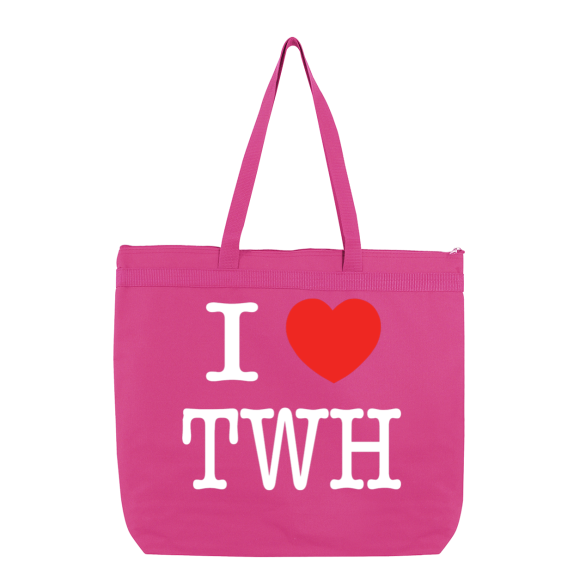 I LOVE TWH WHITE 8802 Liberty Bags Melody Large Tote