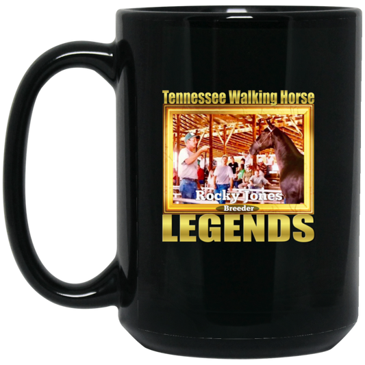 ROCKY JONES (Legends Series) BM15OZ 15oz Black Mug