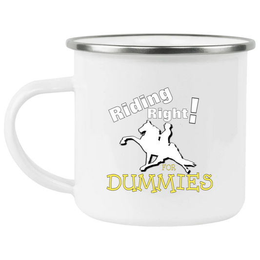 RIDING RIGHT FOR DUMMIES 21271 Enamel Camping Mug