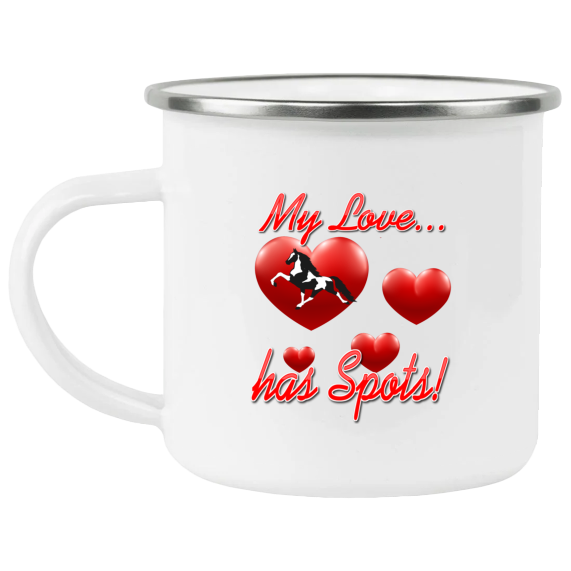 My Love Has Spots 21271 Enamel Camping Mug