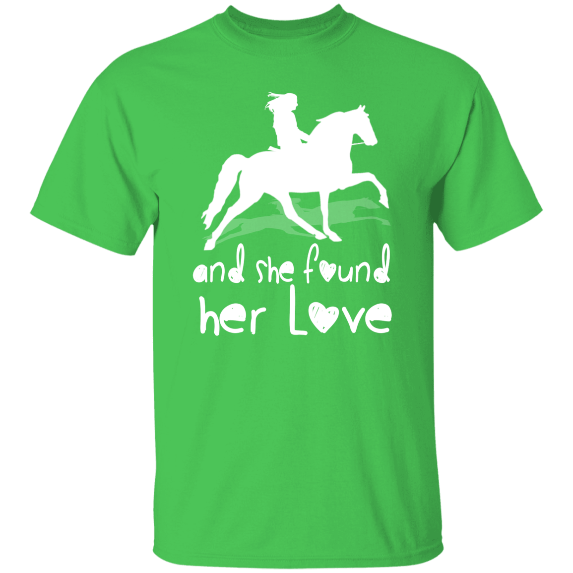 SHE FOUND HER LOVE (TWH pleasure) white art G500 5.3 oz. T-Shirt