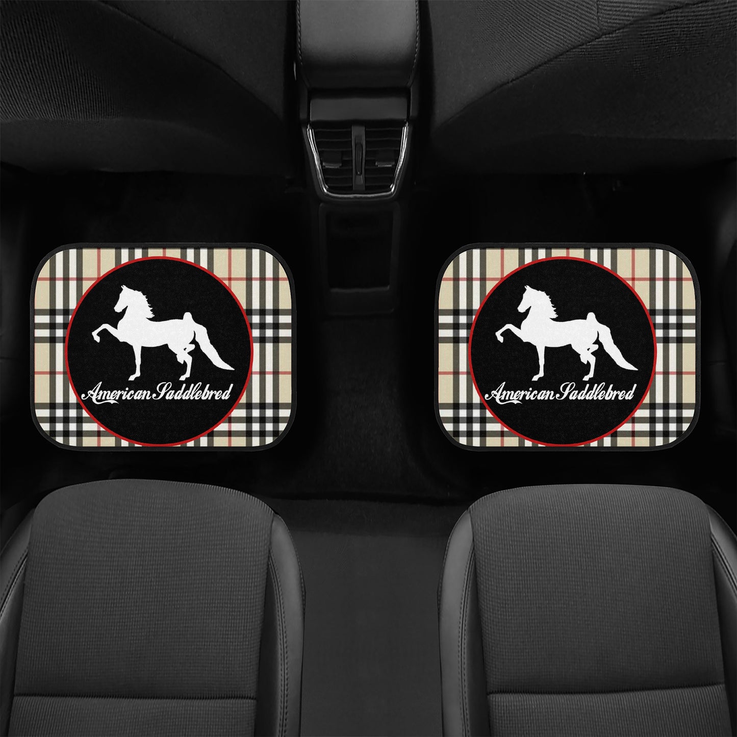 SADDLEBRED BURBERRY BRIT  IN CIRCLE  Car Floor Mats