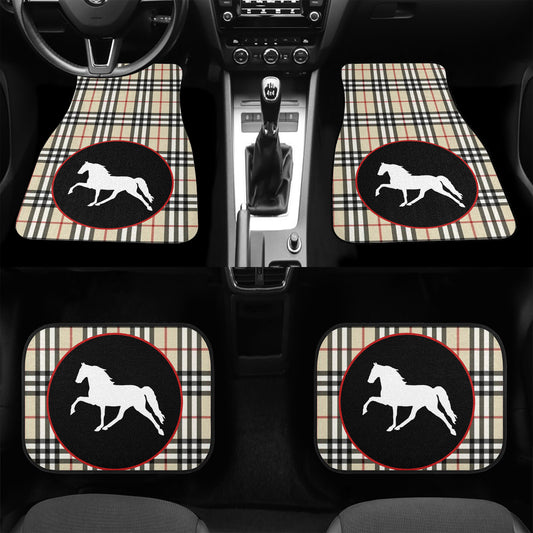 TWH PLEASURE BURBERRY BRIT  IN CIRCLE  Car Floor Mats