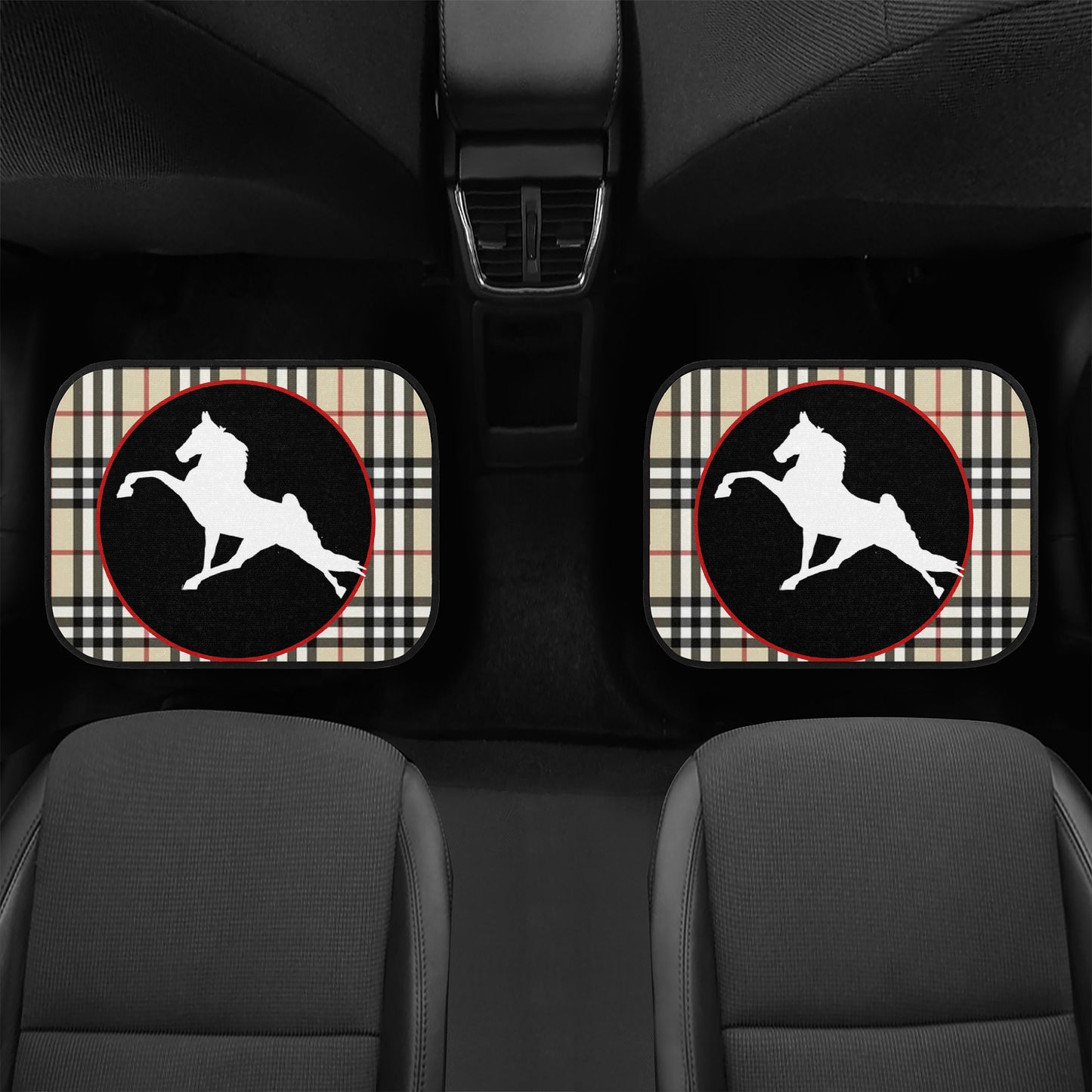 TWH PERFORMANCE BURBERRY BRIT  IN CIRCLE  Car Floor Mats