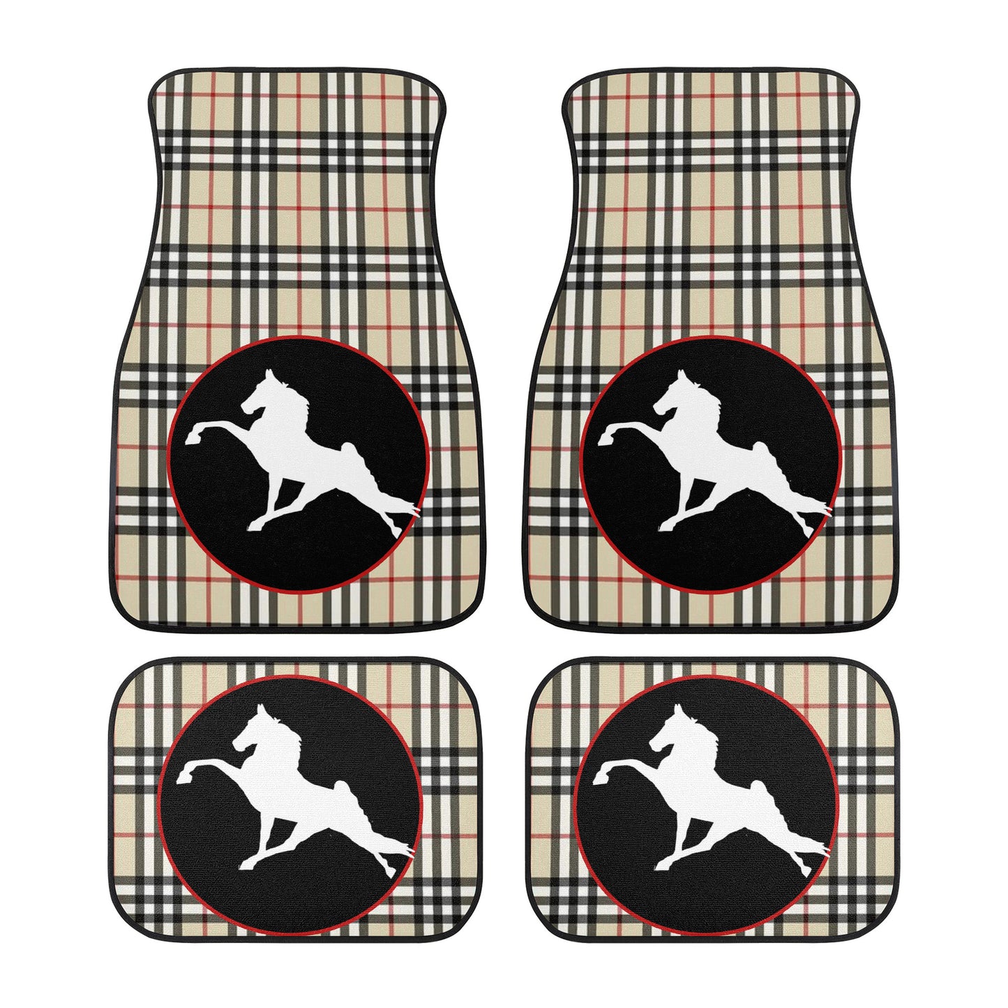 TWH PERFORMANCE BURBERRY BRIT  IN CIRCLE  Car Floor Mats