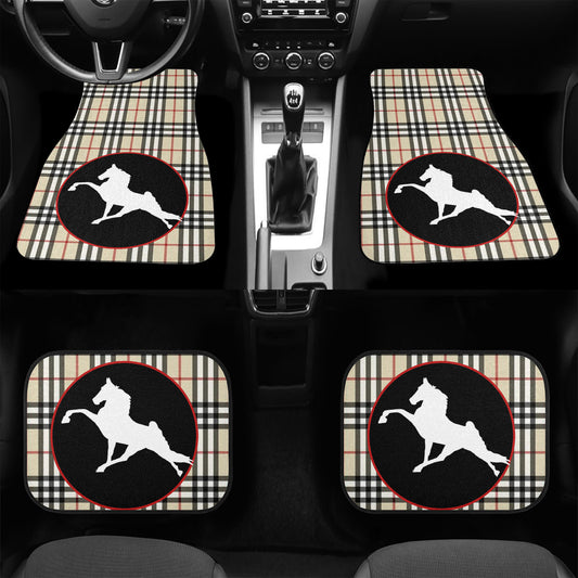 TWH PERFORMANCE BURBERRY BRIT  IN CIRCLE  Car Floor Mats