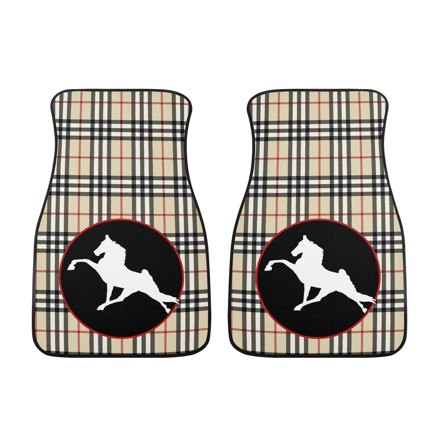 TWH PERFORMANCE BURBERRY BRIT  IN CIRCLE  Car Floor Mats