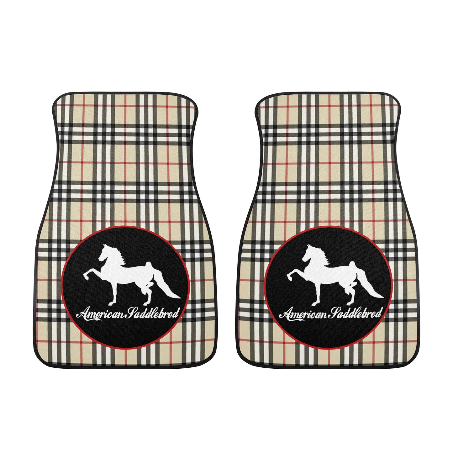 SADDLEBRED BURBERRY BRIT  IN CIRCLE  Car Floor Mats